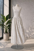 Vestido Polka dots negros