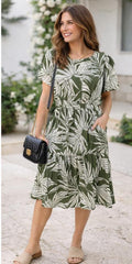 Vestido verde Tropical