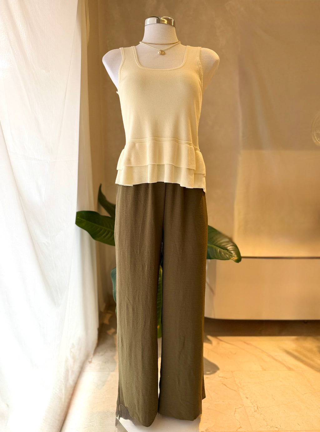 Pantalón ligero verde militar
