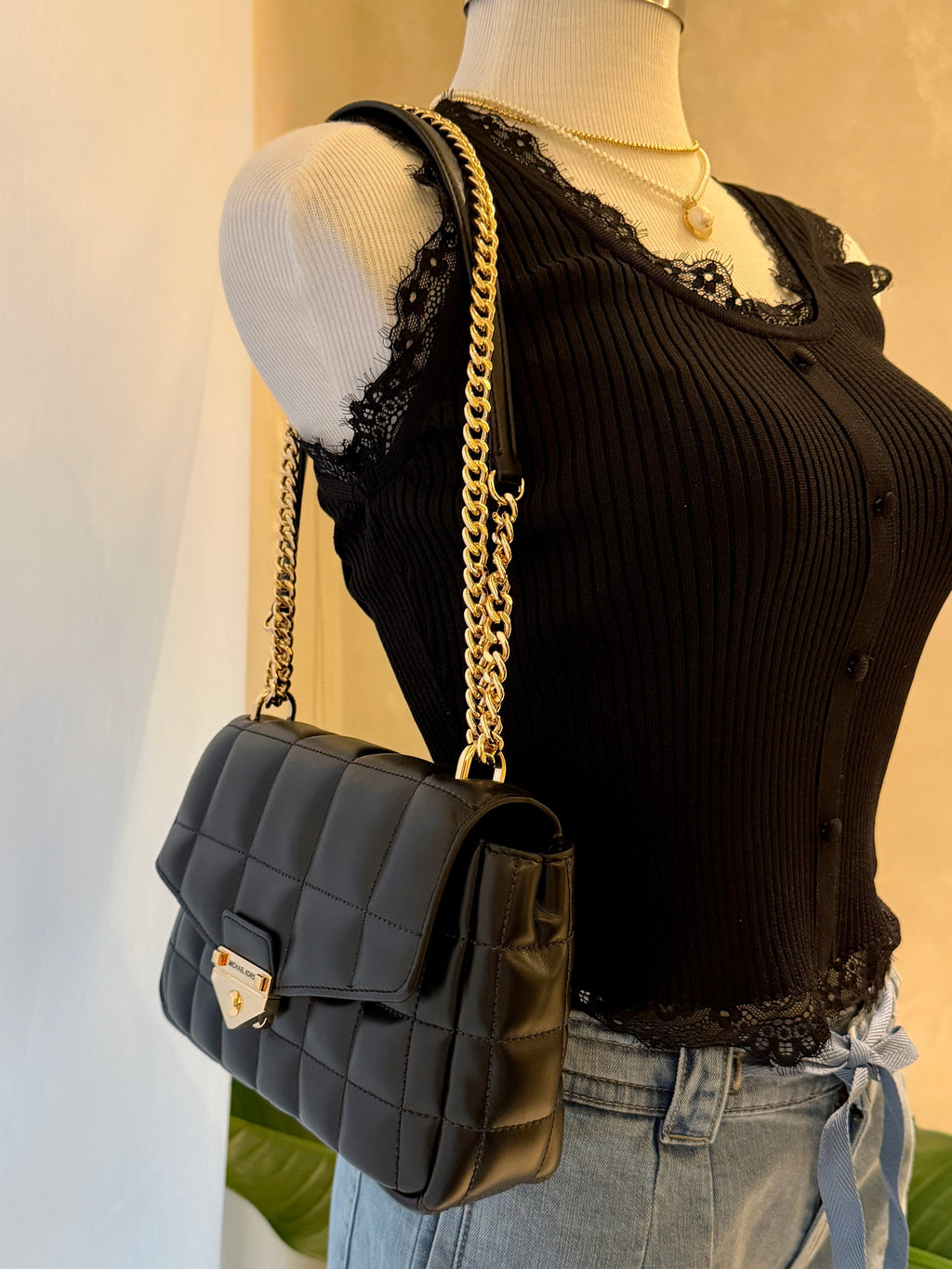 Bolsa Michael Kors acolchonada